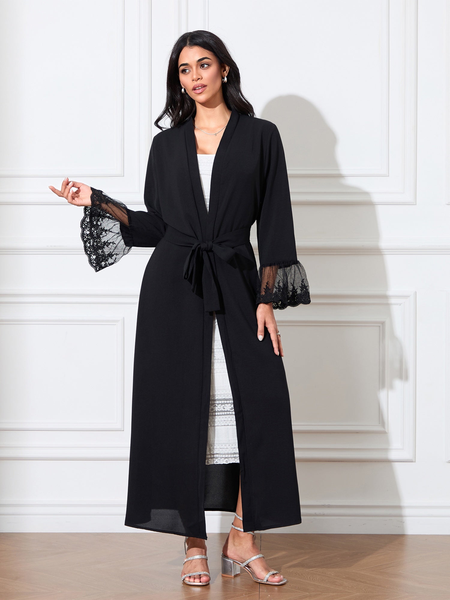 Vintage Elegant Muslim Long Cardigan