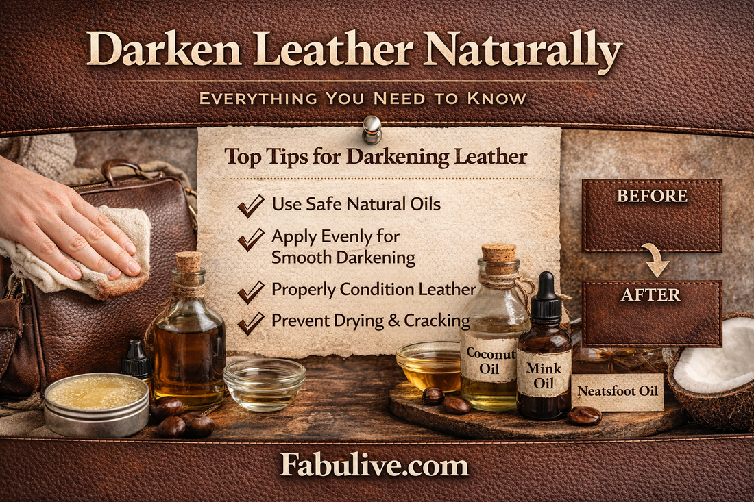 Darken Leather Naturally: Everything You Need to Know