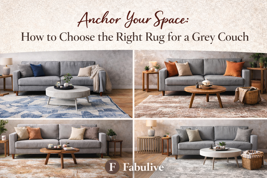 Anchor Your Space: How to Choose the Right Rug for a Grey Couch