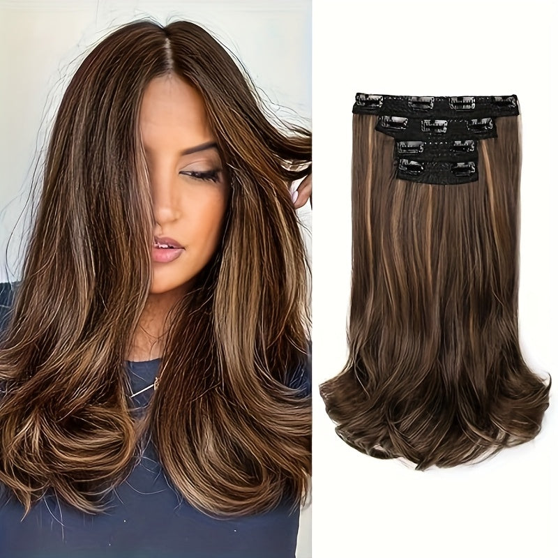 4pcs Lace Weft Hair Extensions | 14 Inch Short Wavy Invisible Hair Extensions