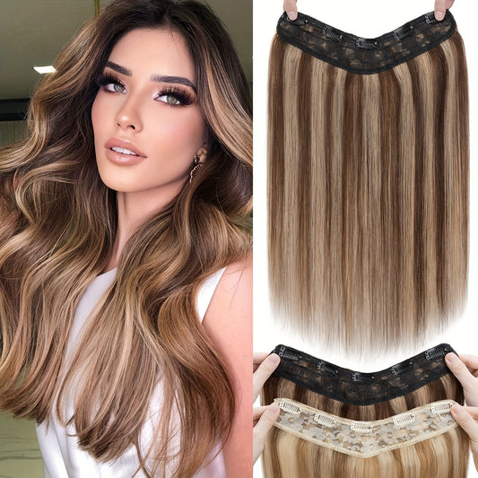 14-20 Inch V-Shaped Real Remy Clip in Human Hair Extensions