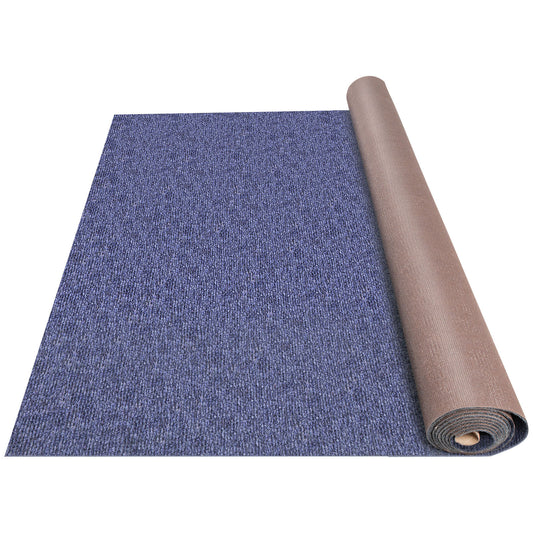 Deep Blue Marine Carpet 6 ft x 39.3 ft, Boat Carpet Rugs, Indoor Outdoor Medium Rugs for Patio Deck Non-Slide TPR Water-Proof Back Outdoor Marine Carpeting Outdoor Carpet