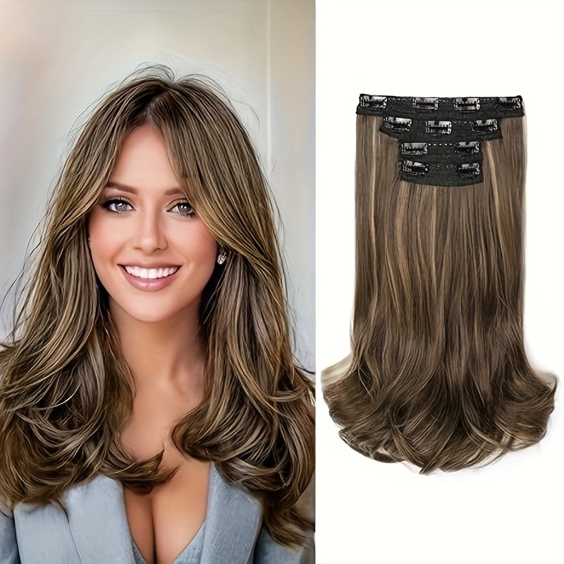 4pcs Lace Weft Hair Extensions | 14 Inch Short Wavy Invisible Hair Extensions