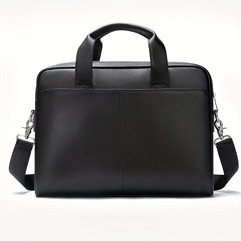 Vintage Head Layer Cowhide Men Handbag Large Capacity Laptop Briefcase Commuter Business Men Single Shoulder Crossbody Bag