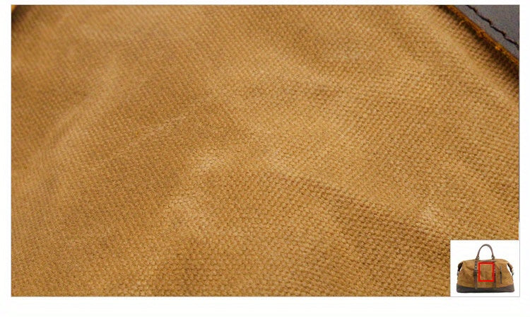 Vintage Retro Large Capacity Leather Duffel Travel Bag Men's Handheld Fashion Short Trip Gym Bag Oil Wax Crossbody Luggage Pack