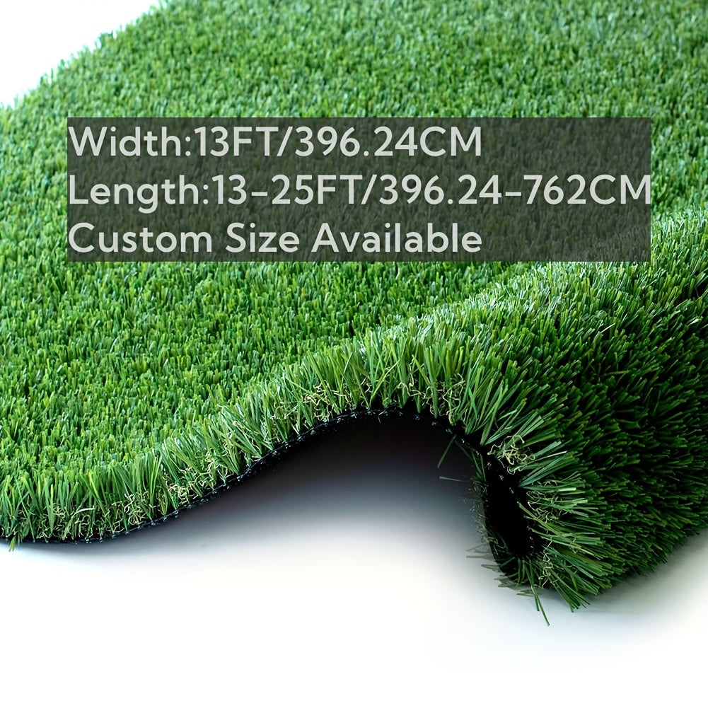 Ultra Thick Artificial Grass Medium Size Rug 1.5inch Outdoor Indoor Fake Grass Carpet Runner 4-tone Synthetic Grass Turf Realistic Faux Grass Rug