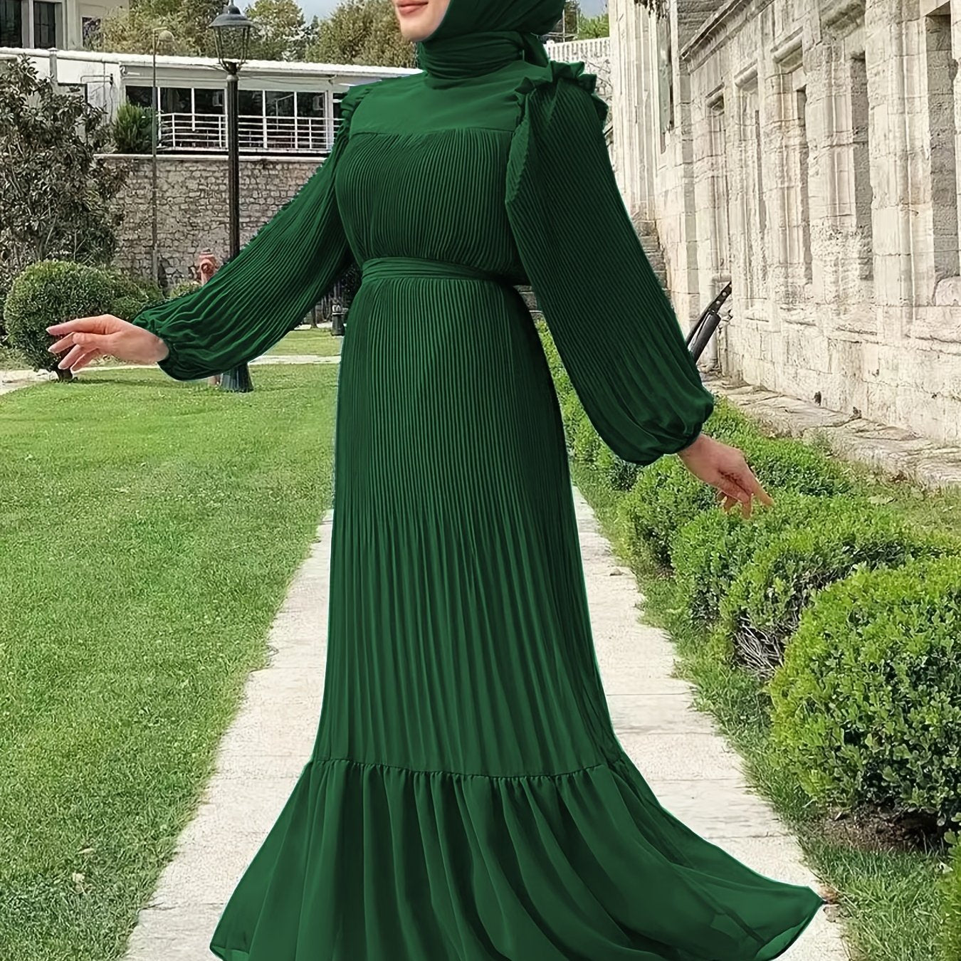 Women's Middle Eastern Muslim Baju Abaya Dress