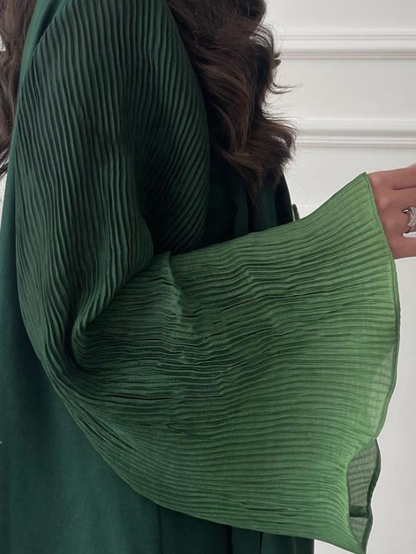 Women's Elegant Arabic Abaya Robe - Long Sleeve Islamic Muslim Wedding & Everyday Dress, Formal Events - Machine Washable Non-See-Through Abaya Gown