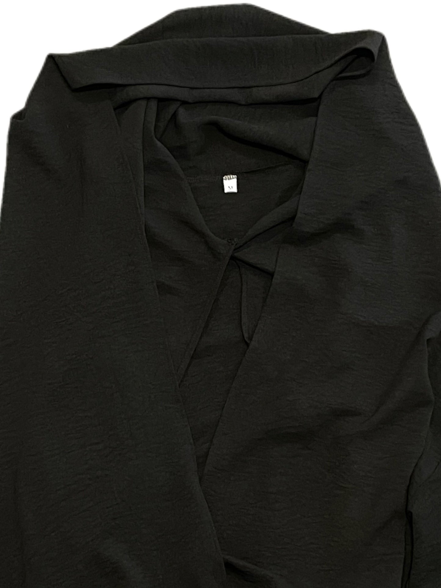 Elegant Crepe Hooded Jibab Abaya Hijab | Modest Long Sleeve Full Coverage Prayer Dress with Attached Scarf & Pockets, Machine Washable Medium Stretch Solid Color