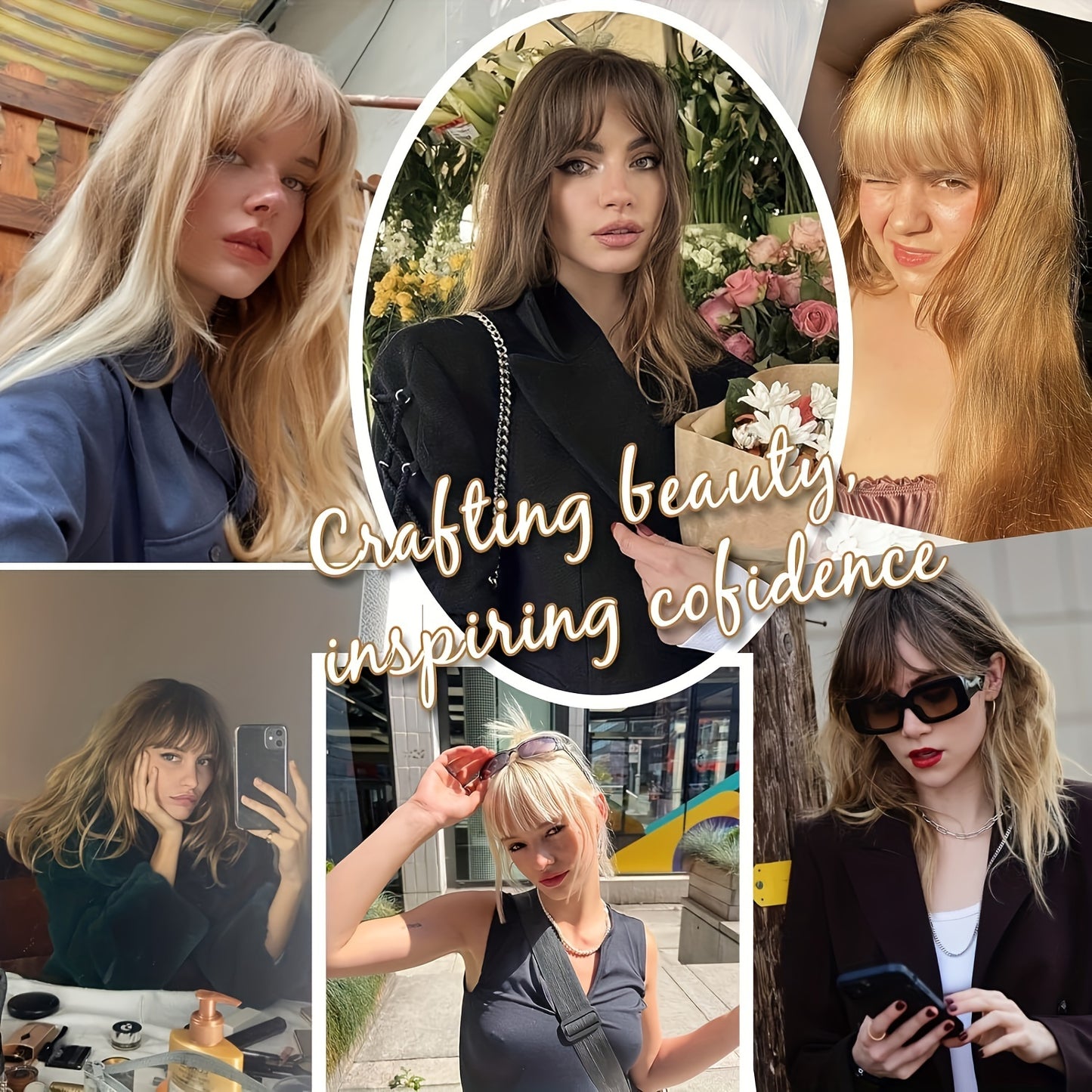 Cover Clip-In Bangs Hair Extensions for Women