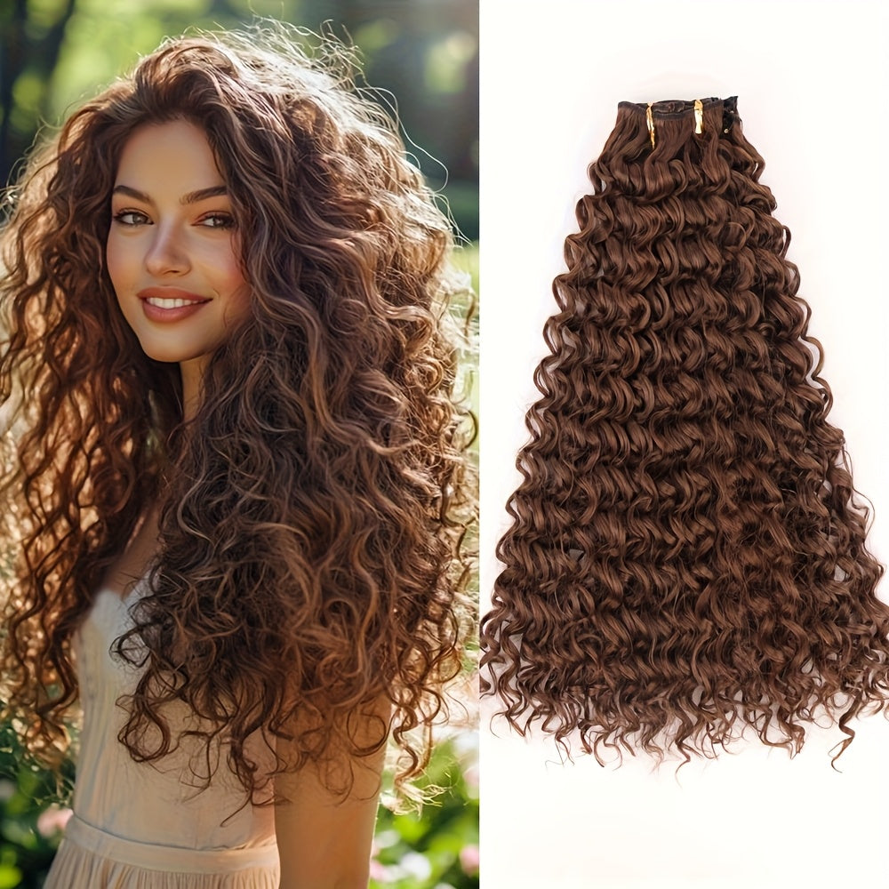 Chic Afro Curly Clip-In Hair Extensions for Women