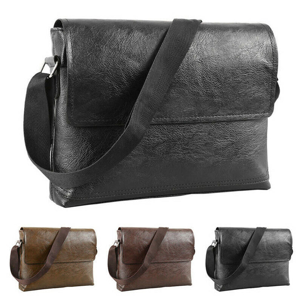 Luxury Men Leather Sling Bag Side Shoulder Bag for Men Husband Gift Business Messenger Crossbody Bag Male Handbag