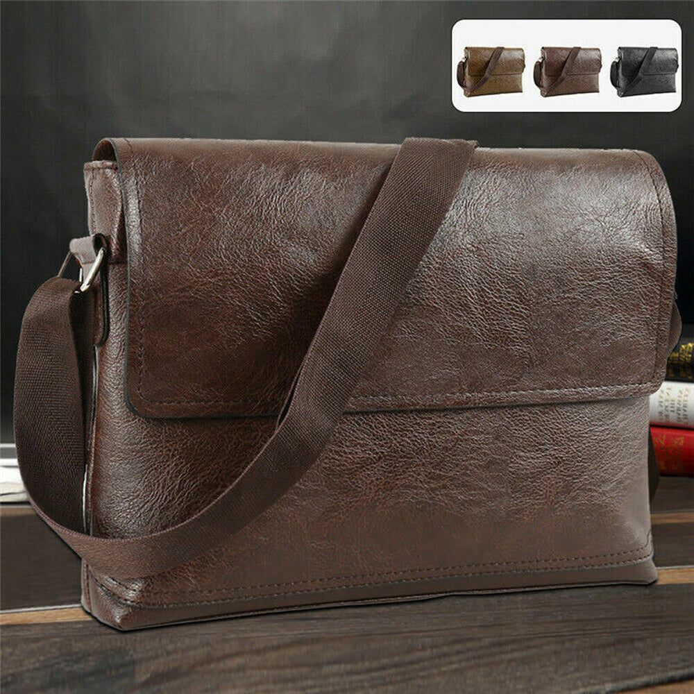 Luxury Men Leather Sling Bag Side Shoulder Bag for Men Husband Gift Business Messenger Crossbody Bag Male Handbag