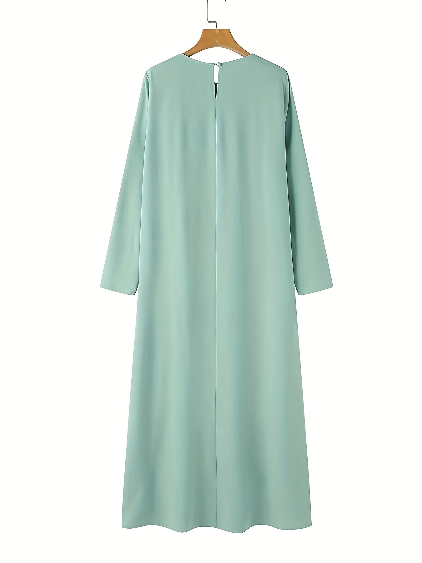 Women's Islamic Abaya Robe - Elegant Turkish Kaftan with Long Dress, Modest Muslim Wedding & Everyday Dress - Machine Washable Ice Sliky Fiber Fabric in - Formal & Casual Occasions - Women's Islamic Clothing