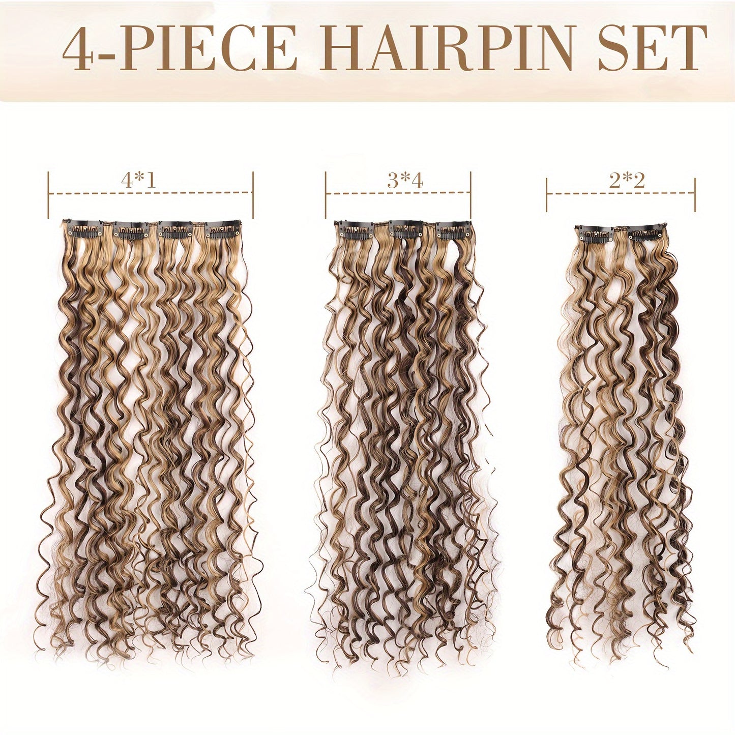 Chic Afro Curly Clip-In Hair Extensions for Women