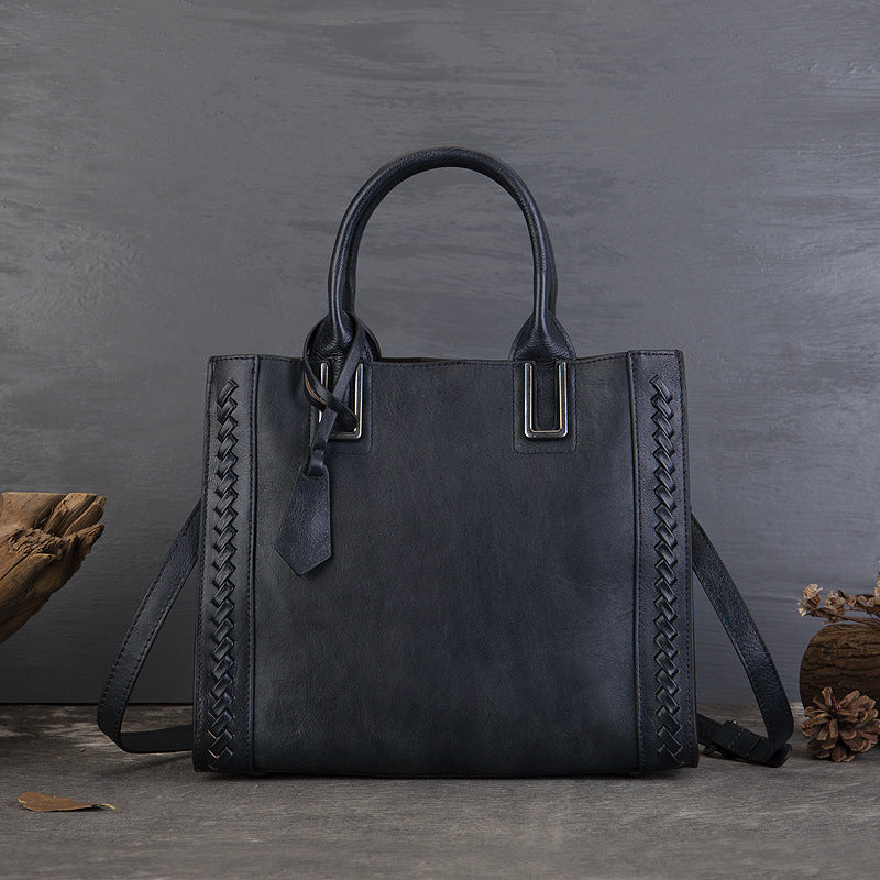 Genuine Leather Women's Handbags, Niche Women's Crossbody Bag, Large-Capacity Soft Leather Tote Bags