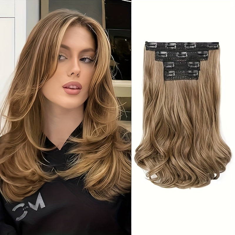 4pcs Lace Weft Hair Extensions | 14 Inch Short Wavy Invisible Hair Extensions