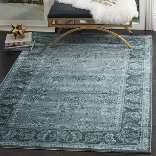 Indoor Power Loomed Easy Care Area Blue/Brown Rug For Home Decor Rug for Living Room, Bedroom, Dining Room,Turkish Carpet, Home Office, Basement