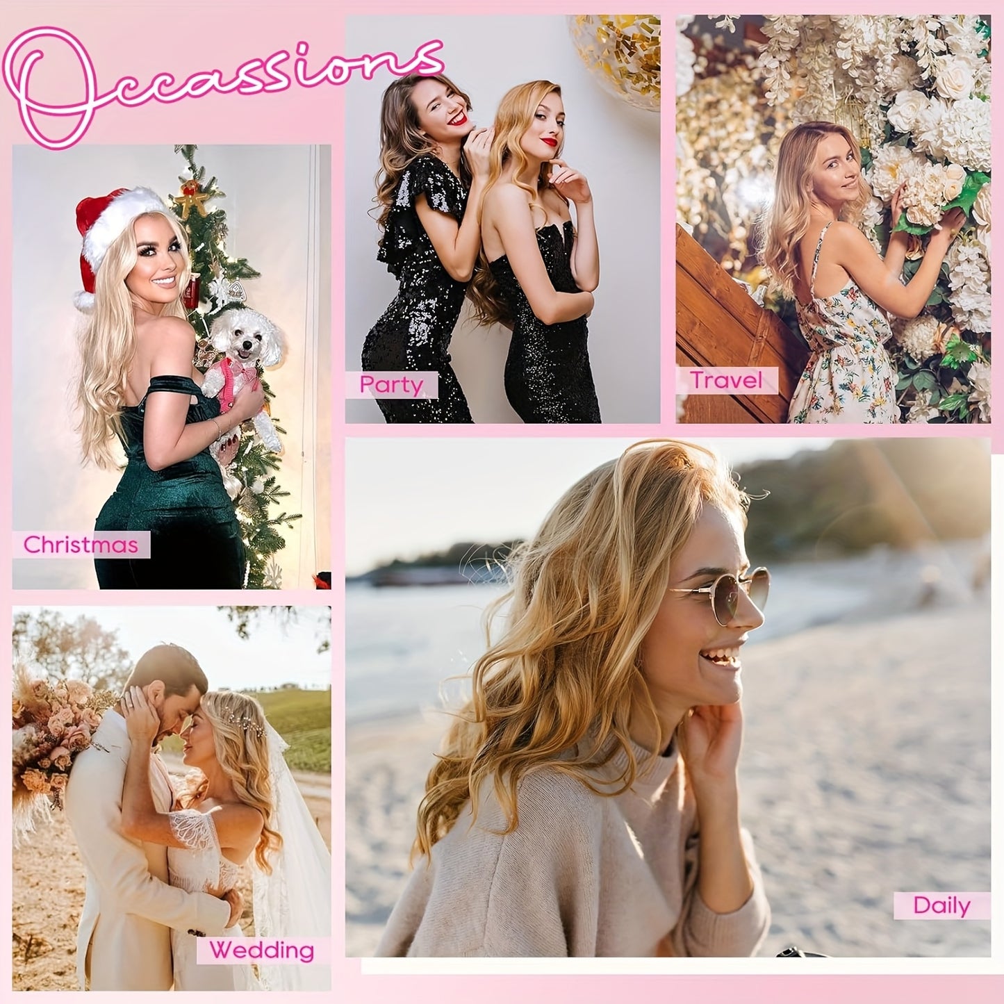 4pcs Lace Weft Hair Extensions | 14 Inch Short Wavy Invisible Hair Extensions