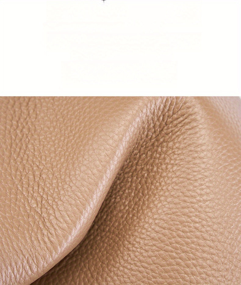 Women's Leather Tote Bag, Versatile and Popular Leather & Messenger Handbag for Women, Crossbody Bag, Cowhide Bucket Bag