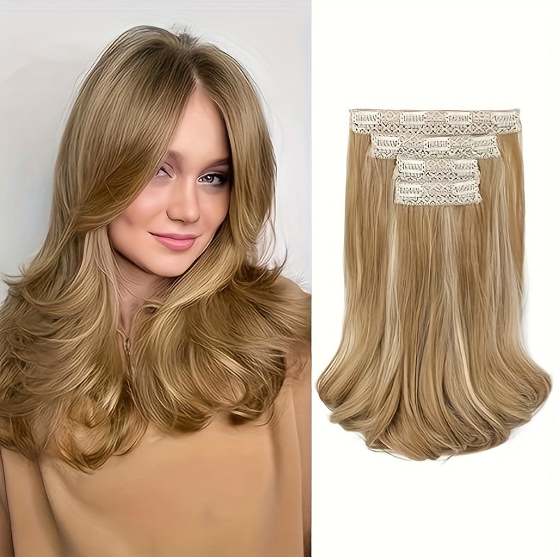 4pcs Lace Weft Hair Extensions | 14 Inch Short Wavy Invisible Hair Extensions