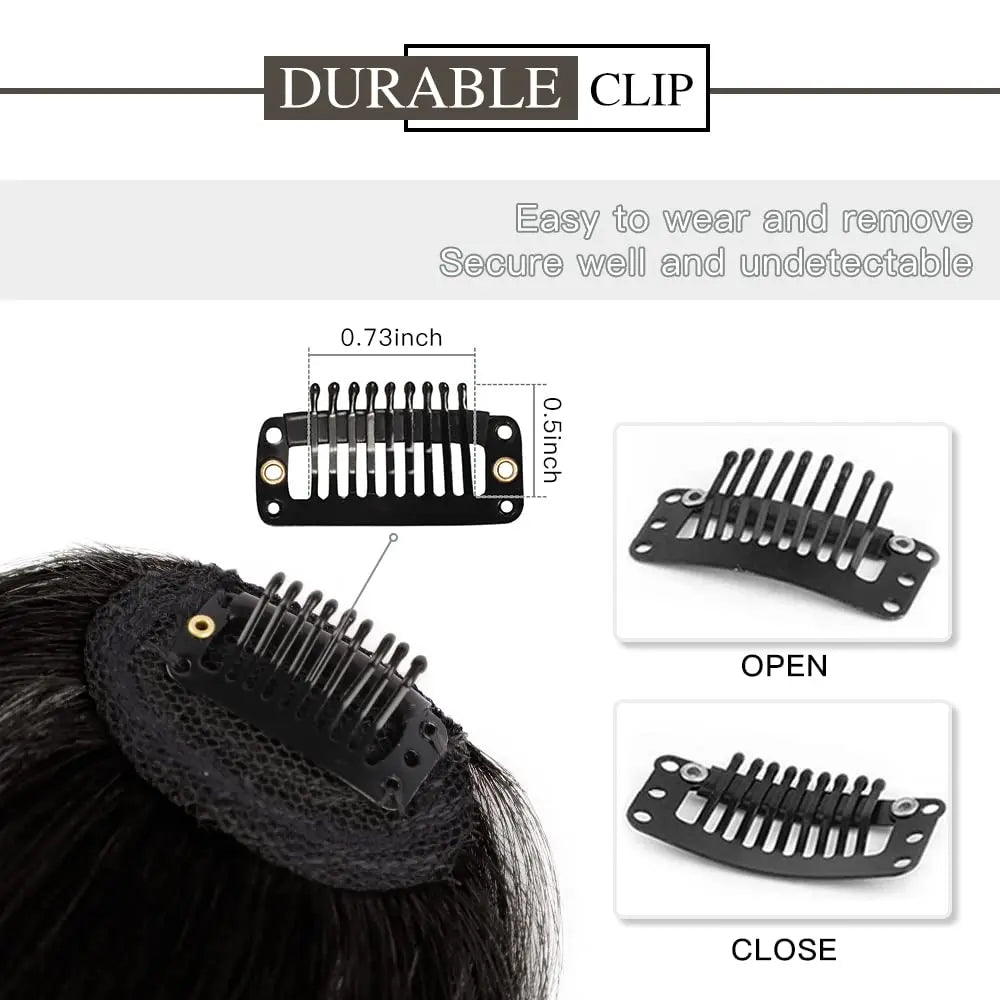 Black Fringes Hair pieces Air Bangs