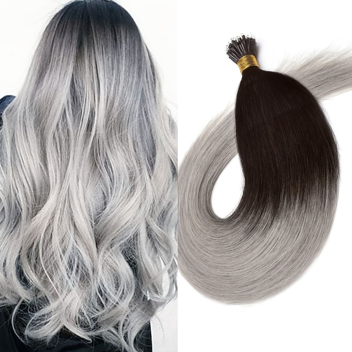 14-24 Inch 100% Remy Human Hair Extension Pre-bonded Micro Nano Rings