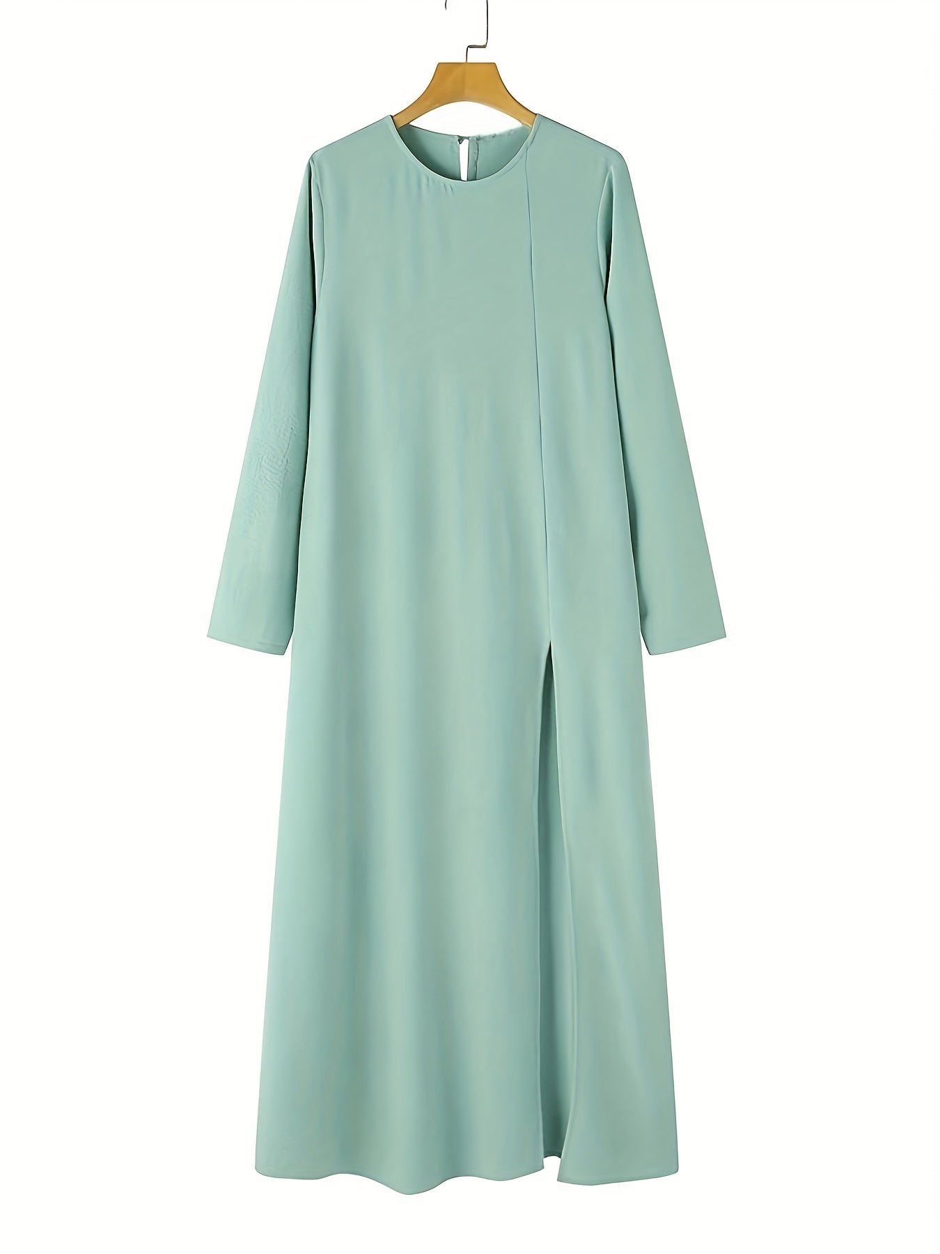 Women's Islamic Abaya Robe - Elegant Turkish Kaftan with Long Dress, Modest Muslim Wedding & Everyday Dress - Machine Washable Ice Sliky Fiber Fabric in - Formal & Casual Occasions - Women's Islamic Clothing