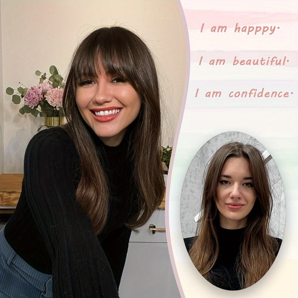 Cover Clip-In Bangs Hair Extensions for Women