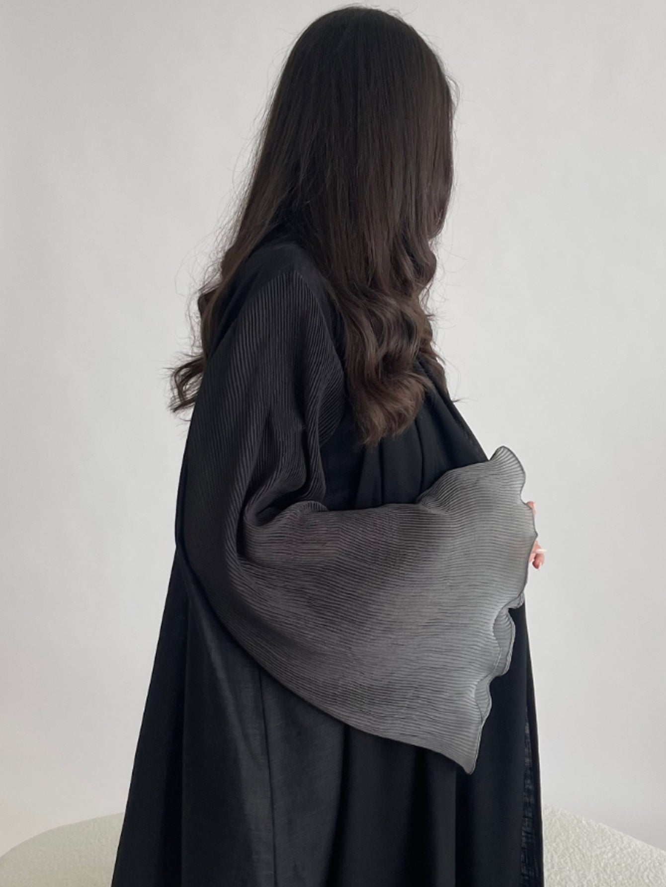 Women's Elegant Arabic Abaya Robe - Long Sleeve Islamic Muslim Wedding & Everyday Dress, Formal Events - Machine Washable Non-See-Through Abaya Gown