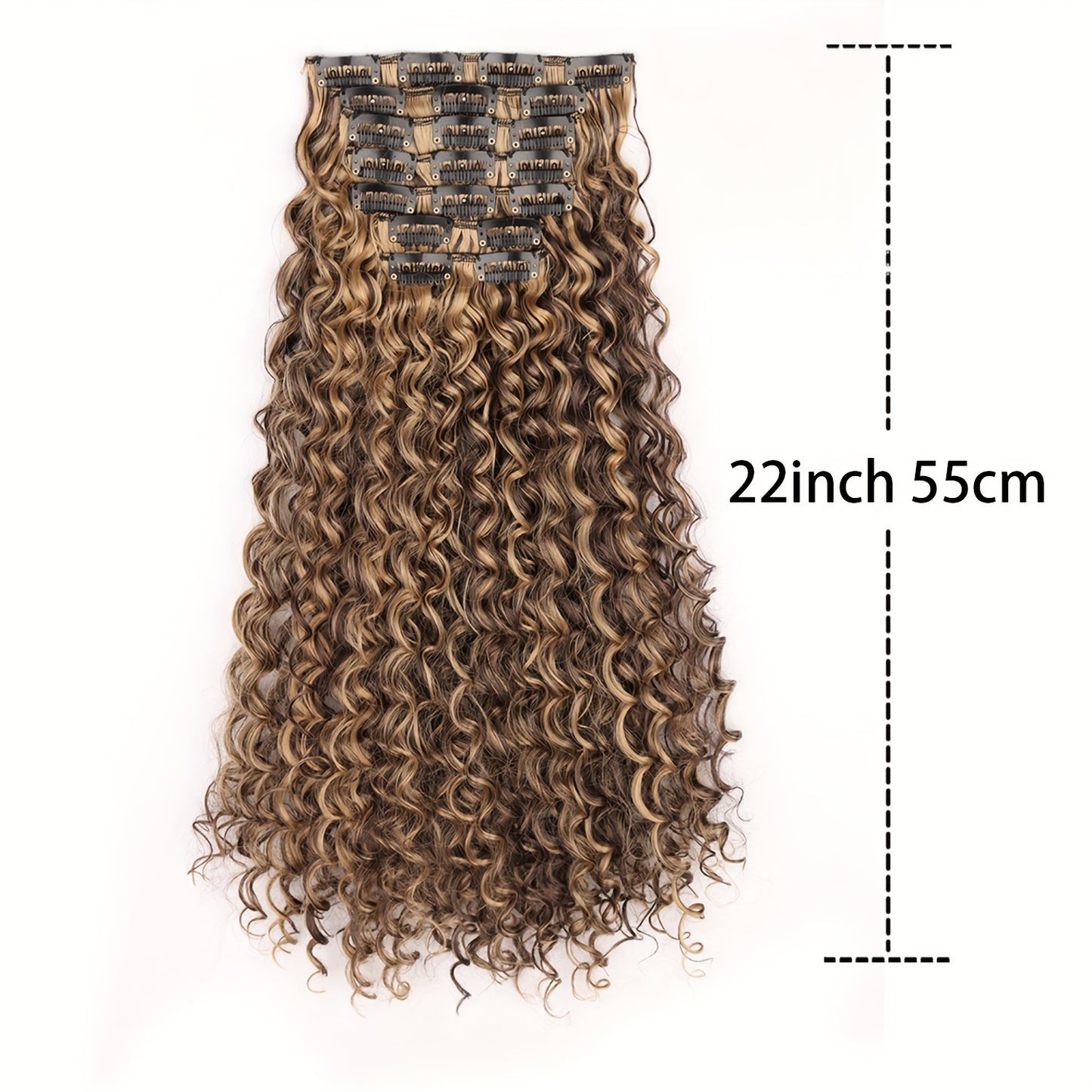 Chic Afro Curly Clip-In Hair Extensions for Women