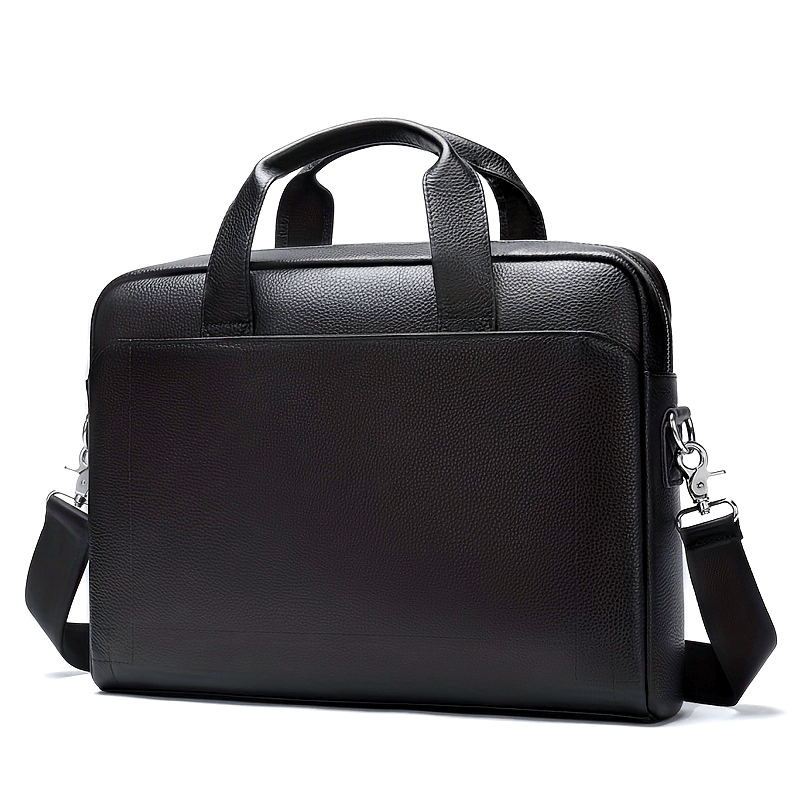 Vintage Head Layer Cowhide Men Handbag Large Capacity Laptop Briefcase Commuter Business Men Single Shoulder Crossbody Bag
