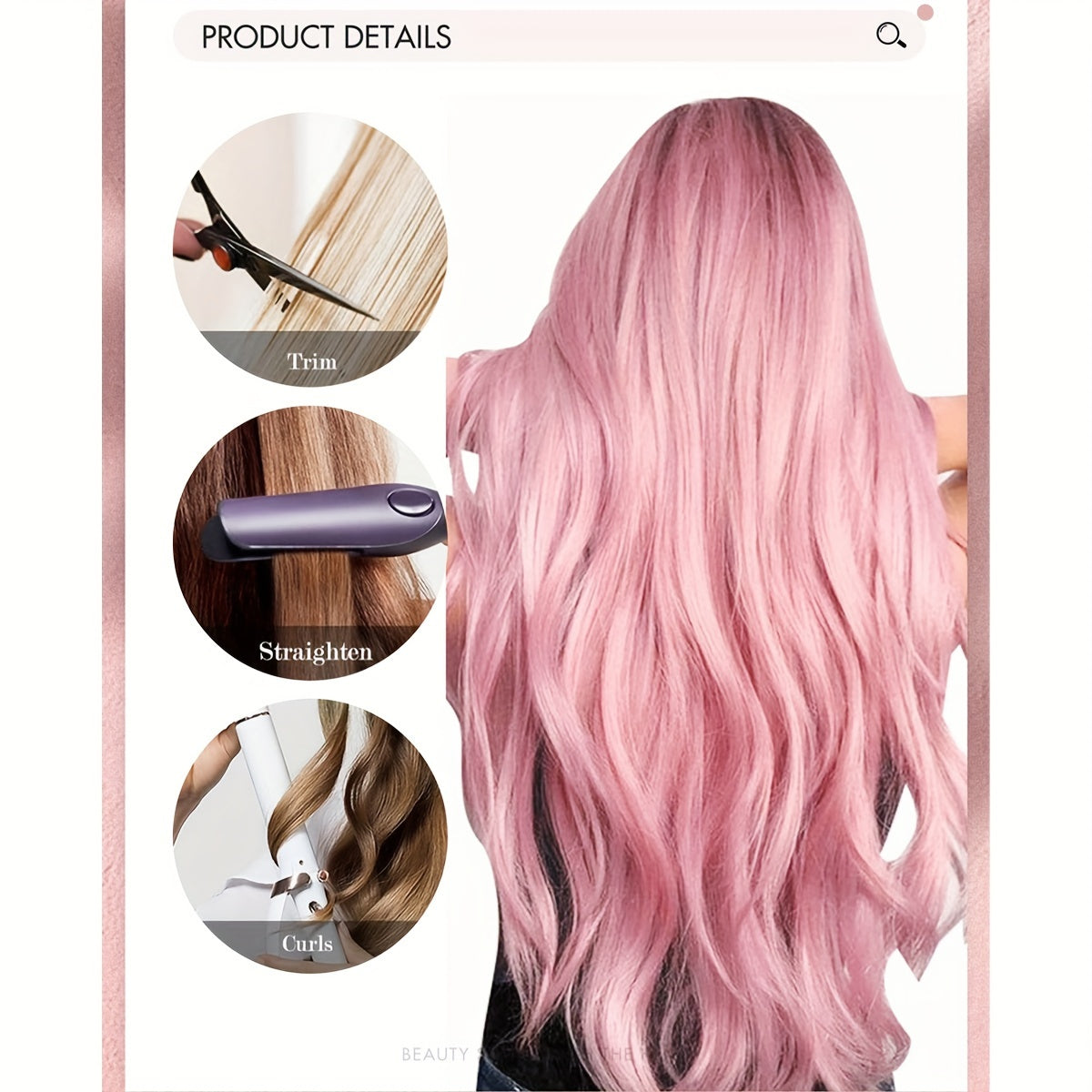 Synthetic Women's Hair Clipper 20 Inch 18 Clips/Set Long Straight Clip-in Hair Extension, Green, Pink, Brown, Red, Sky Blue Color Hair Extension Synthetic Braided Clip-in Hair Extension, Suitable for Straight Hair, Heat-resis