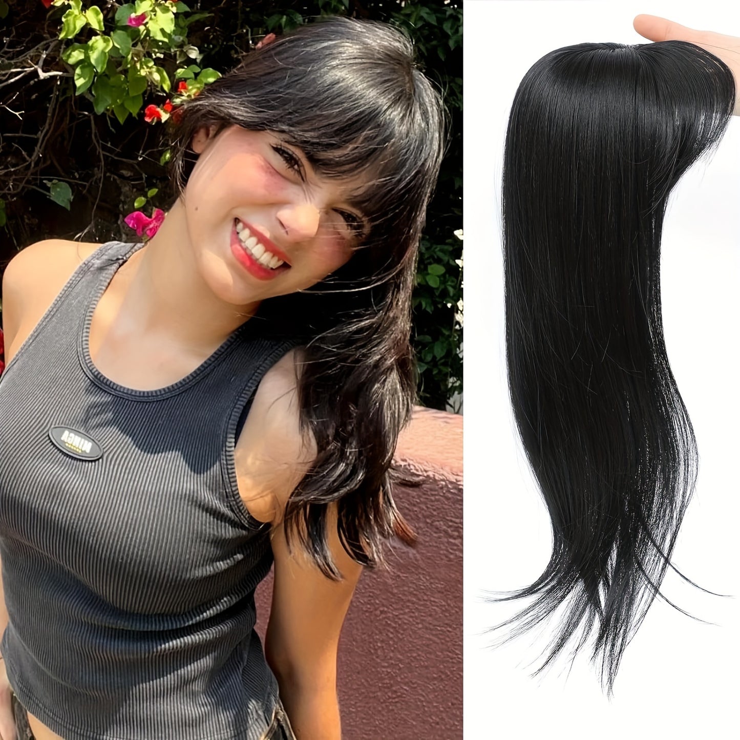 Cover Clip-In Bangs Hair Extensions for Women