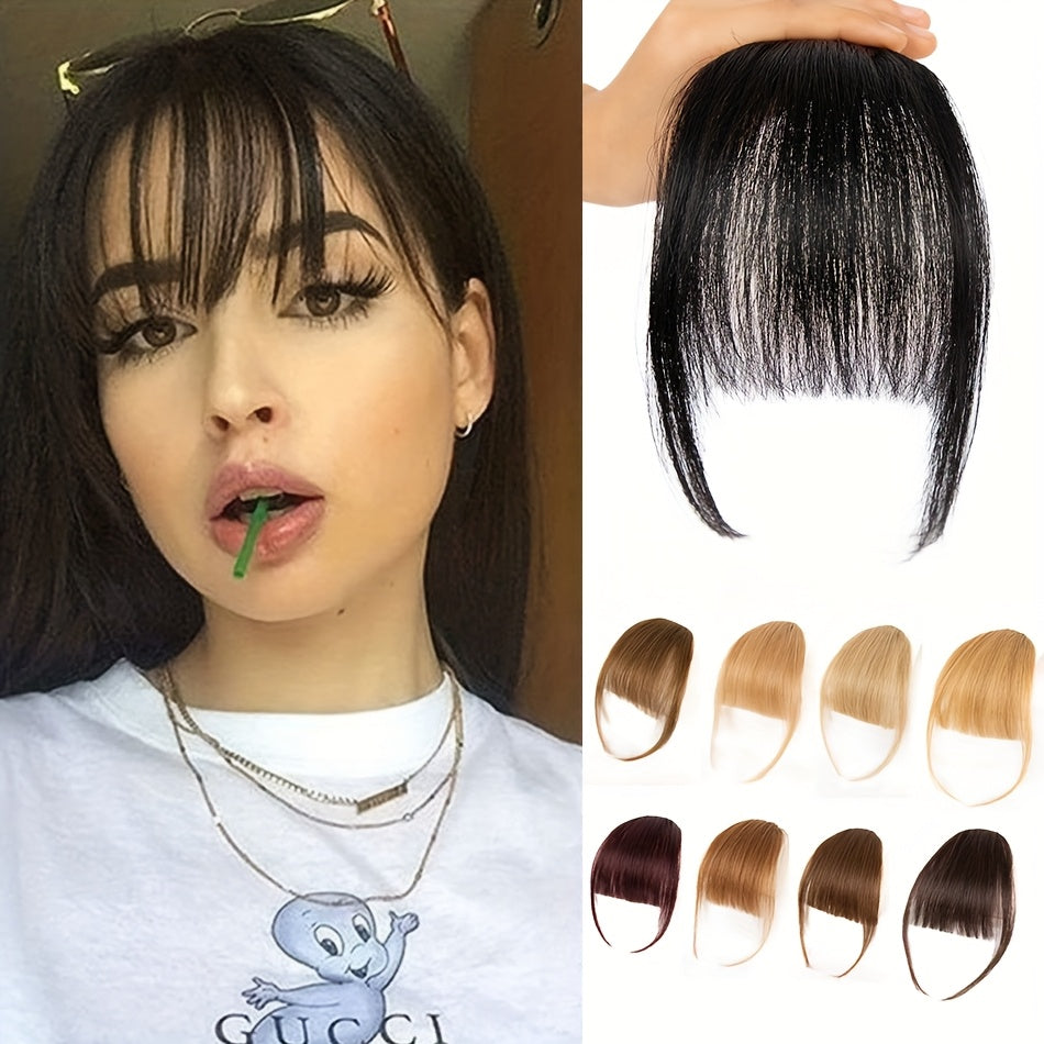 Clip In Bangs Real Human Hair Wispy Bangs Fringe With Temples Bangs Clip In Hair Extensions