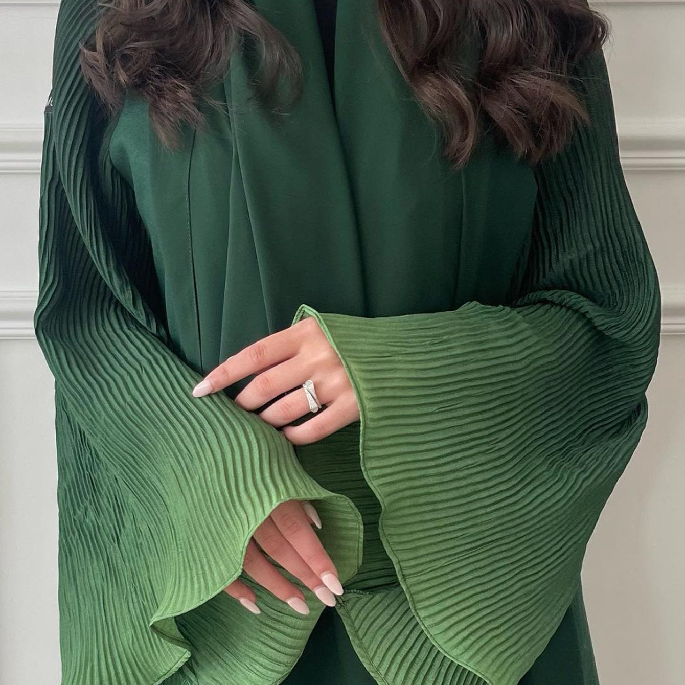 Women's Elegant Arabic Abaya Robe - Long Sleeve Islamic Muslim Wedding & Everyday Dress, Formal Events - Machine Washable Non-See-Through Abaya Gown