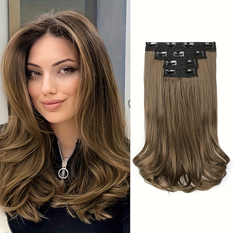 4pcs Lace Weft Hair Extensions | 14 Inch Short Wavy Invisible Hair Extensions